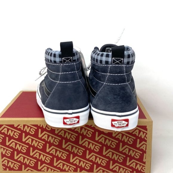 VANS SK8-Hi MTE-1 High Top Plaid Gray Suede Men’s Size Sneakers VN0A5HZYGYW - Picture 6 of 9